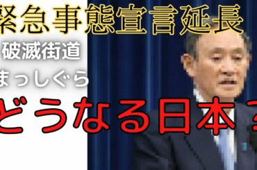 【日本終了のお知らせ】緊急事態宣言を延長する方向で調整～アンタラ今まで何してきた？～【緊急事態宣言】【1か月延長】【反緊縮】