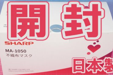 シャープ 不織布マスク 開封 / 実は買っていたネットのあの国産マスク