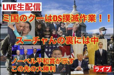 🚨ミ国のクーはDS撲滅作業❗️ スーチャんの周りはDSだらけ さらに中も トラさんとクシュナーさんがノーベル平和賞ノミネート これが示す大勝利の方程式 大量逮捕 緊急放送 停電 ブラックアウト