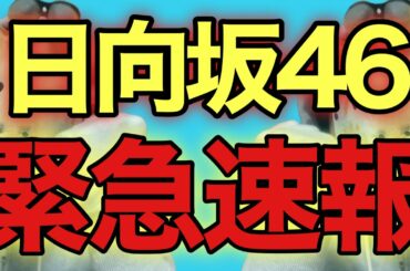 【日向坂46】おひさま必見の緊急速報キターー！！！