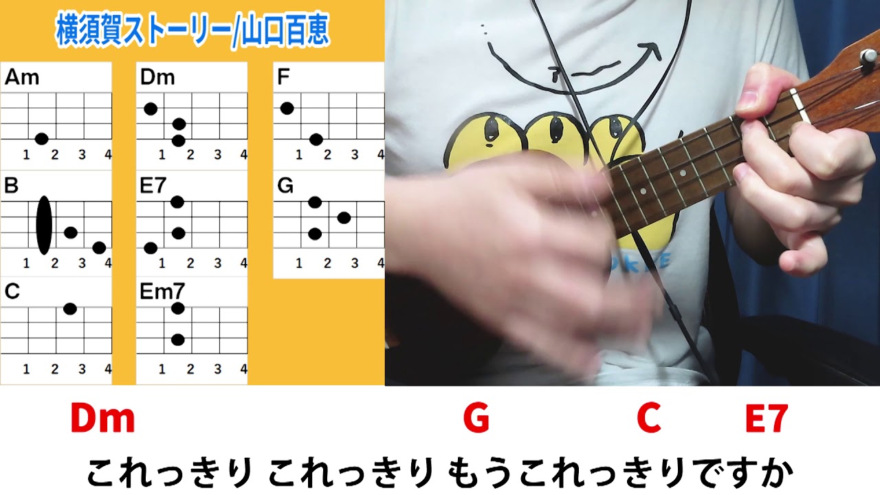 横須賀ストーリー/山口百恵 ウクレレ弾き語り キー:Am(原曲キーからー4)《毎日投稿288日目(2020年4月23日スタート)》 横須賀ストーリー/山口百恵 ウクレレ弾き語り キー:Am(原曲キーからー4)《毎日投稿288日目(2020年4月23日スタート)》