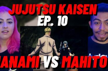REACT - NANAMI VS MAHITO! EPISÓDIO 10 (JUJUTSU KAISEN) - CASALZINHO