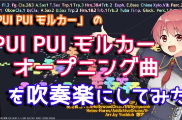 【PUIPUIモルカー】オープニング曲を吹奏楽にしてみた【音工房Yoshiuh】／PUIPUIMolcar Opening Theme WindBand Arrange