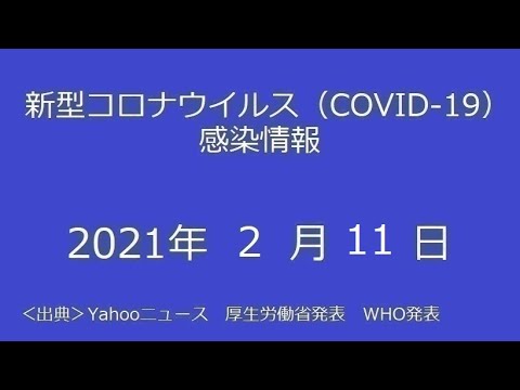 新型コロナウイルス(COVID-19)感染情報　2021年2月11日