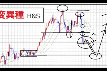 【FX】変異種だが、よくある事（高値圏でのヘッドアンドショルダー）