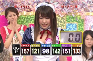 仲里依紗 握力測定