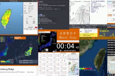 [日本地震速報]2019/09/30茨城縣北部 M4.4 震度3