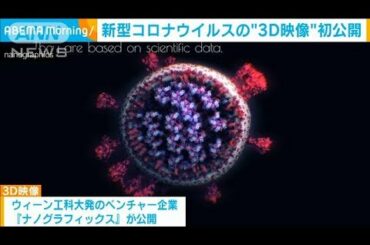 世界初　新型コロナウイルスの“3D映像”を公開(2021年1月22日)