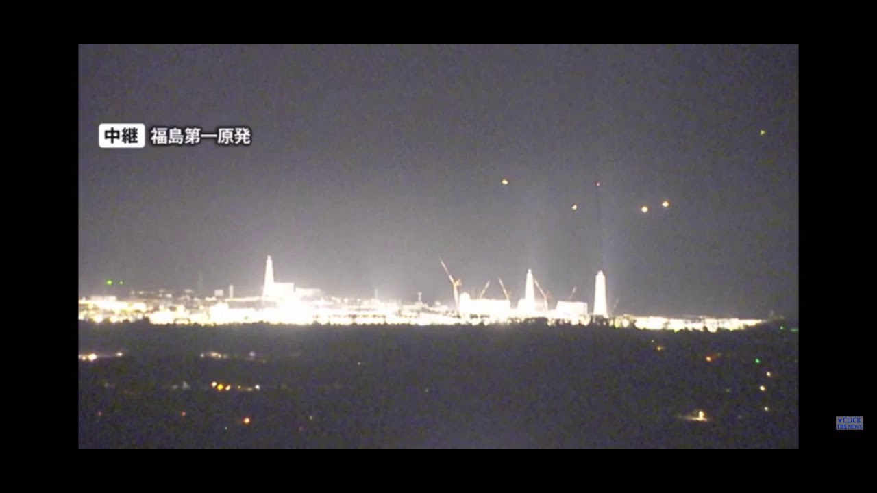 地震時に福島第一原発上空にUFOらしき物体が数多く出現　ロングバージョン　TBS地震放送より引用映像