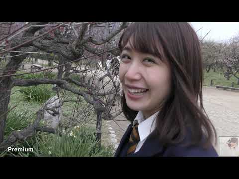 あやな 有村架純似 長身171cm 現役女子大生 制服ポートレート 大阪城公園 Ayana  School Girl Portrait Osaka Castle Park #17