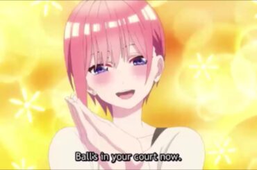 五等分の花嫁　中野一花    cv花澤香菜 「お家賃を五人で五等分します」　「よろしくね」