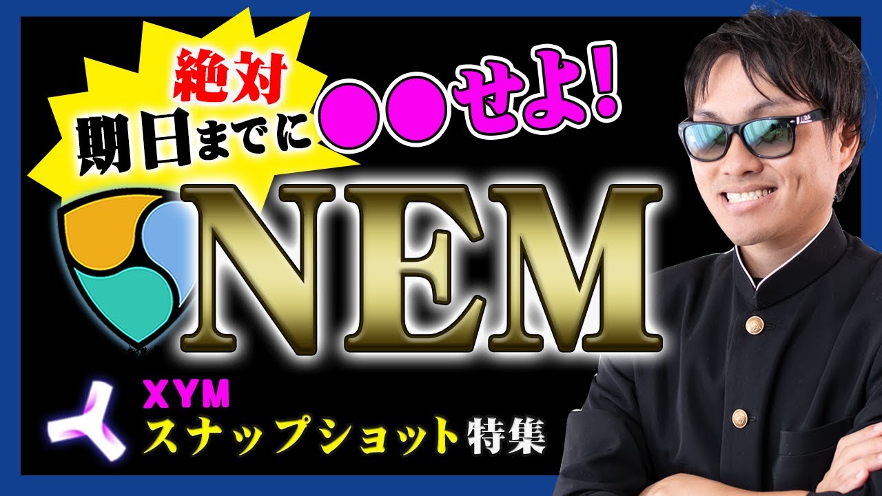 【投資】NEM特集！スナップショット直前！国内仮想通貨取引所からまもなくXEMが一時入出金停止が発生！？新トークンXYMを貰うために今絶対に選択すべき緊急性の高い３つの行動パターンを徹底解説！