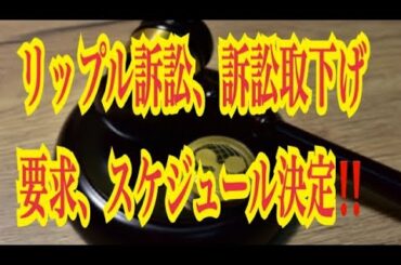 【仮想通貨憶り人チャンネル・XRPリップル・BTC・ETH・IOST情報局】リップル訴訟、訴訟取り下げ要求、スケジュール決定！！