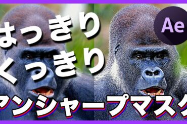 《動画編集初心者向け》動画にメリハリをつける！〜アンシャープマスク〜【After Effectsエフェクト解説】