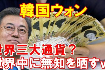 【海外の反応】唖然！世界3大通貨の「日本円」に対抗して「韓国ウォン」が無知を世界に晒す！韓国人「円が三大通貨というのは初耳です」【ゼロからちゃんねる】