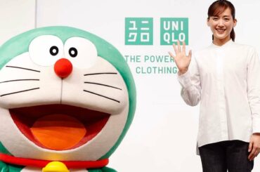 綾瀬はるか、決意表明！「緑のドラちゃんと一緒にミライに向かって頑張ります！」ドラえもんとサステナ活動／ユニクロ発表会イベント