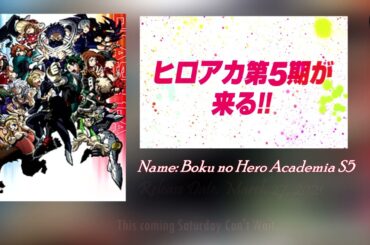 My Hero Academia Season 5 - latest news update