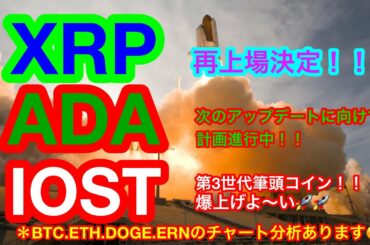 🎉速報❗️リップル再上場🎉 【仮想通貨 BTC.ETH.IOST.XRP.ADA.DOGE.ERN】ビットコインは4月に上昇❗️❓仮想通貨総合案内所😊重要ニュースからチャート分析まで網羅❗️❗️