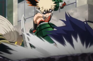 Big Three vs Class 1A full fight   | my hero academia season 5 ep 1 moments