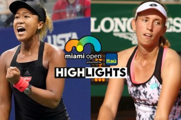 Elise Mertens vs Naomi Osaka (大坂なおみ) SET1 WTA Miami Open 2021