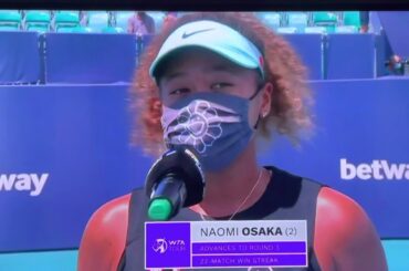 #naomiosaka #大阪なおみ#マイアミオープン　勝利#インタビュー