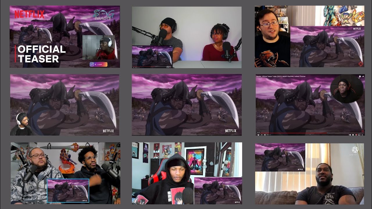 Yasuke official teaser trailer reaction mashup