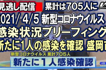 【岩手】新型コロナ関連 感染状況の発表　見逃し配信　20210405 #岩手​ #岩手朝日テレビ​  #IAT​ #ライブ配信​　#新型コロナ​