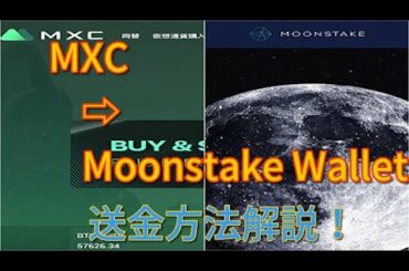 MXC からMoonstakeへの送金方法解説！　あっきーの暗号資産駆け込み寺
