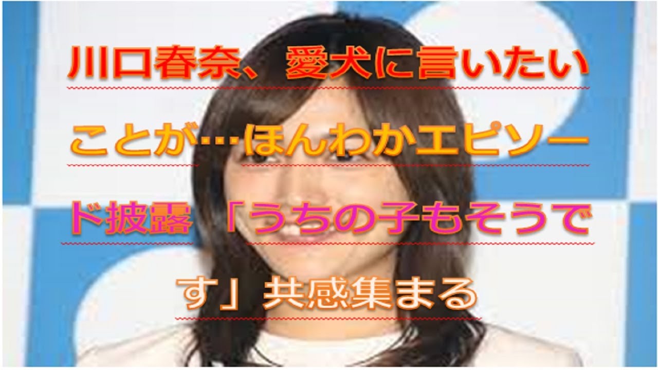 川口春奈、愛犬に言いたいことが…ほんわかエピソード披露 「うちの子もそうです」共感集まる