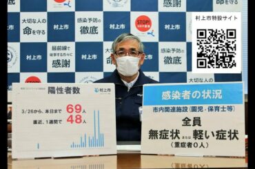 4月11日　新型コロナウイルス感染症に関する村上市長コメント