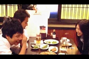 ドラマ『ストロベリーナイト』撮影現場の様子(居酒屋にて)竹内結子・西島秀俊・生瀬勝久・丸山隆平・小出恵介・宇梶剛士