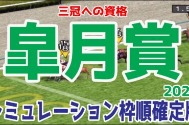 2021 皐月賞 シミュレーション 枠順確定 【競馬予想】
