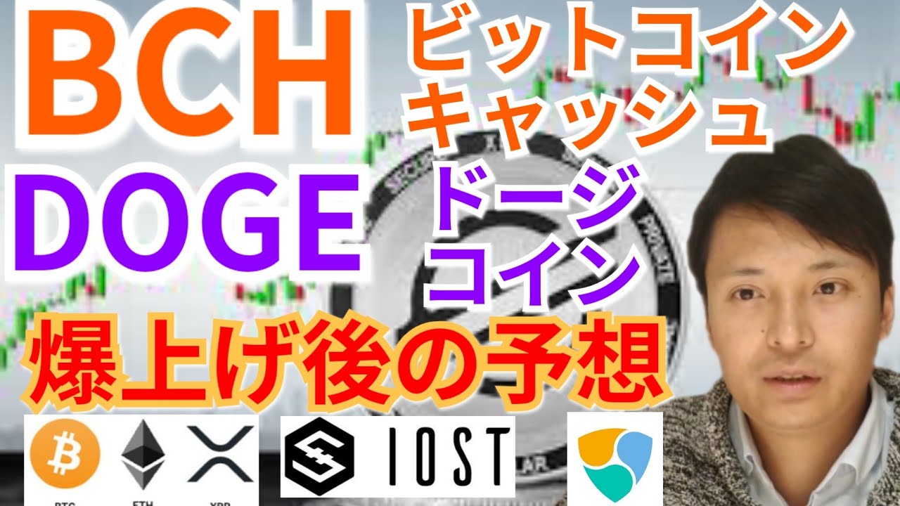 【仮想通貨BTC, ETH, XRP, BCH, IOST, XEM, DOGE】ビットコインキャッシュ&ドージコイン爆上げ後の予想 【仮想通貨BTC, ETH, XRP, BCH, IOST, XEM, DOGE】ビットコインキャッシュ&ドージコイン爆上げ後の予想