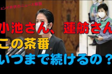 【緊急事態宣言】小池百合子都知事や蓮舫議員らは解除しないで続けろと言っているわけでしょうか？
