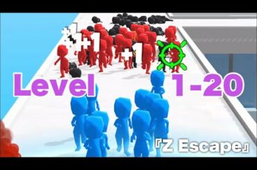 『Z Escape』のLevel 1-20を攻略【ゾンビゲーム】 iOS Walkthrough