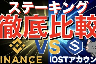 【初心者向け・徹底比較】IOSTのステーキングはバイナンスと個人アカウントのどちらを用いれば良いか。答えは〇〇！【仮想通貨・暗号資産】
