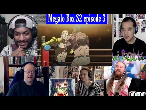 Nomad: Megalo Box 2 Episode 3 メガロボクス 2期 3話 REACTION MASHUP
