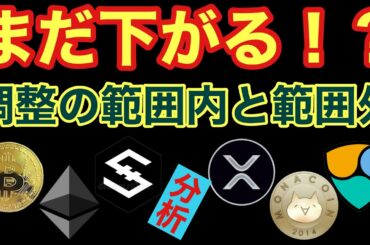 【相場分析】もう一段下げる!?IOSTビットコインリップルイーサリアムネムモナBTC.XRP.ETH.XEM.NEM.MONACOIN