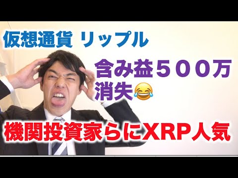仮想通貨 リップル 悲報！含み益500万消失 機関投資家らのXRP需要拡大！