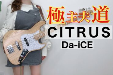 「Da-iCE /CITRUS」をベース弾いてみた/「極主夫道」主題歌（Bass Cover）