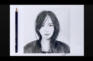 《鉛筆画》  新垣結衣  Aragaki Yui  : Pencil drawing