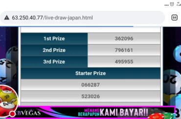 Live Draw Japan 24 April 2021