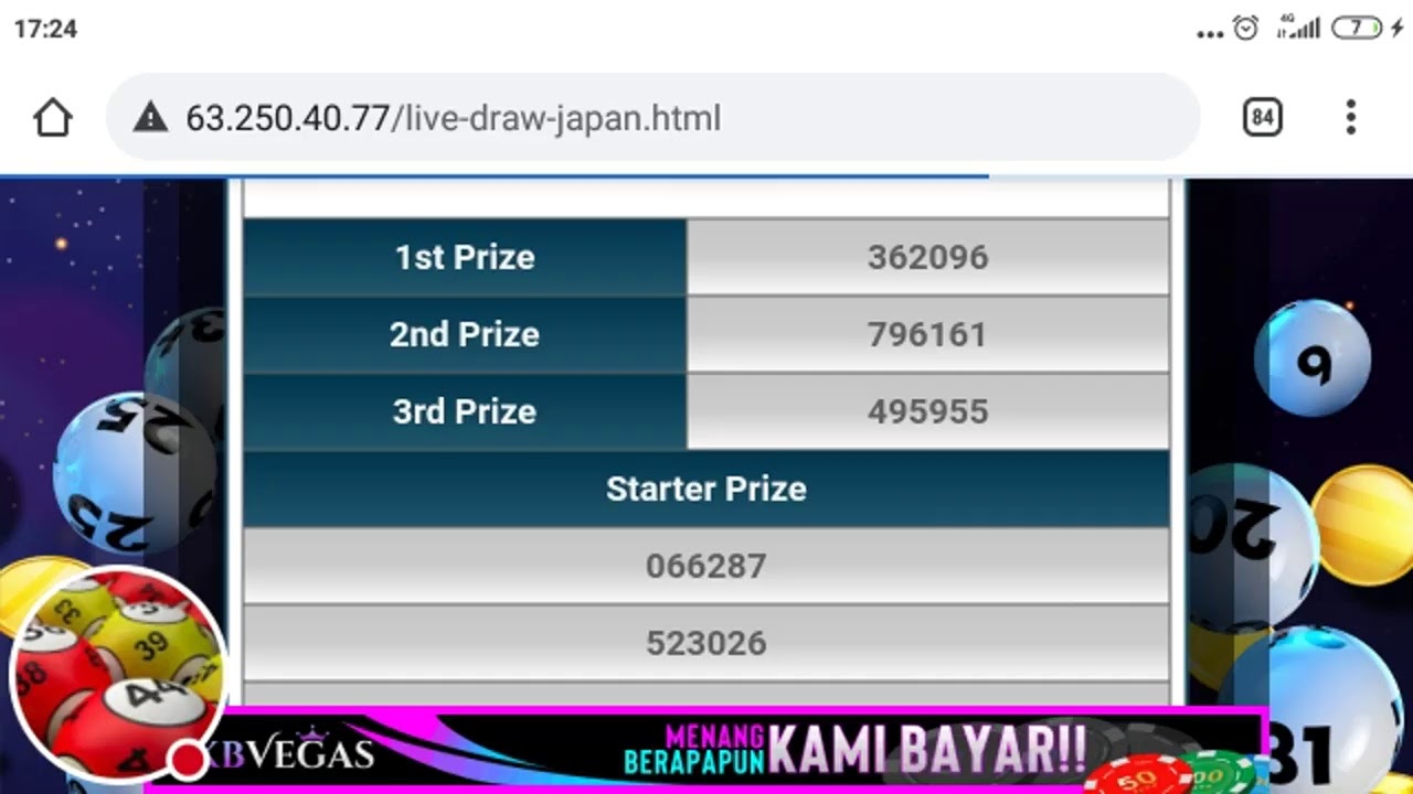 Live Draw Japan 24 April 2021