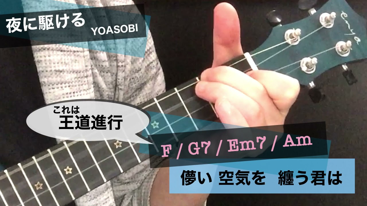 【4361】椎名林檎的「丸サ進行」5曲弾き語りメドレー/丸ノ内サディスティック→夜に駆ける→第六感→うっせぇわ→うちで踊ろう/ウクレレ初心者練習曲【シンプル簡単コード譜】by Enya EUC-25D 【4361】椎名林檎的「丸サ進行」5曲弾き語りメドレー/丸ノ内サディスティック→夜に駆ける→第六感→うっせぇわ→うちで踊ろう/ウクレレ初心者練習曲【シンプル簡単コード譜】by Enya EUC-25D