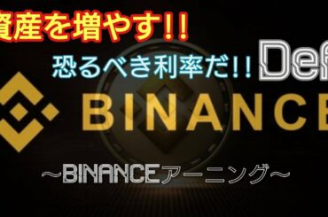 恐るべき利率だDefi‼　BINANCE編‼【資産を増やす‼】