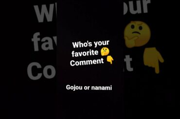 Nanami or gojou Satoru 🔥🔥🔥 #jujutsukaisen