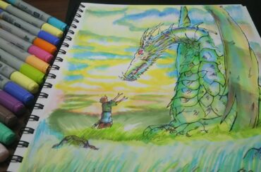 [世界観な15才]ゲド戦記 イラストレーション / ヤバすぎる思考の15才がジブリ描いてみた