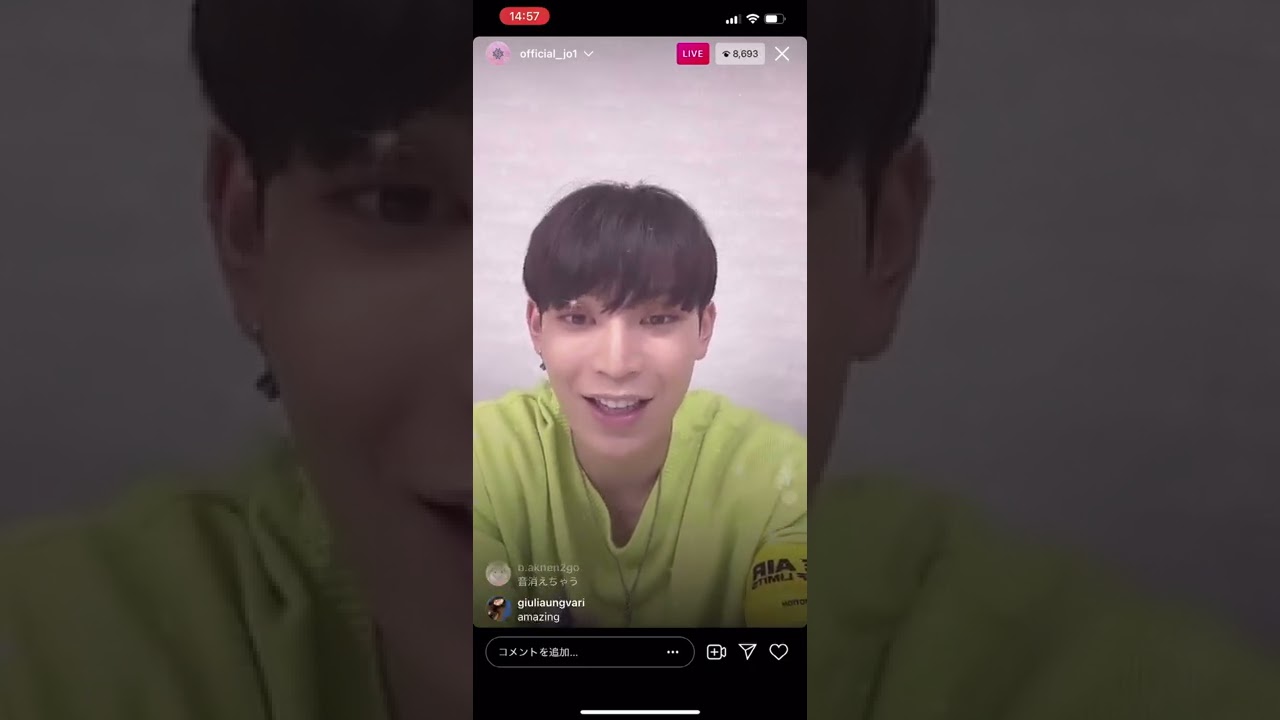 JO1 與那城奨 インスタライブ 2021/04/24