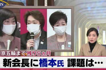 大江麻理子アナ、斉藤真美アナ、宇賀神メグアナ、阿部華也子キャスター、若林有子アナ、その他皆さん、★橋本聖子新会長就任、2021_0219金曜、♬Da Ya Think I'm Sexy＋マイアヒ