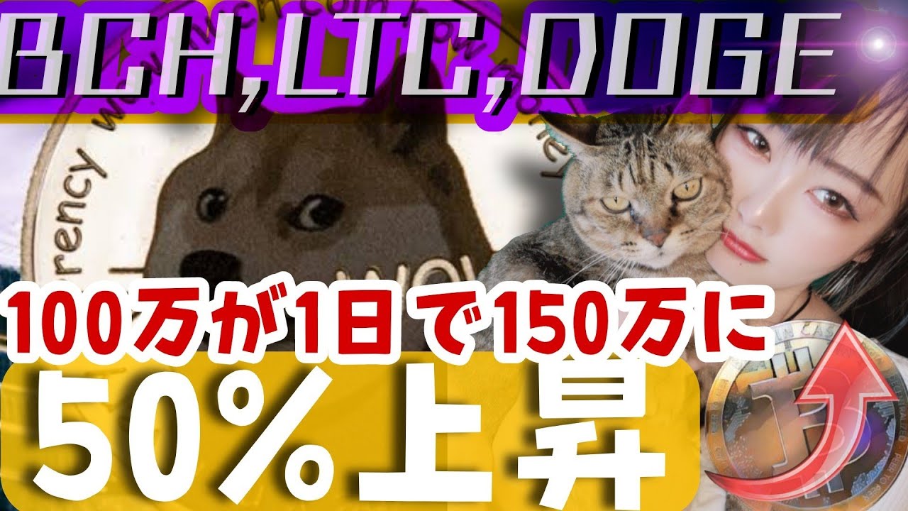 【ビットコイン,BCH,LTC,DOGE,ENJ,CAKE,BNB,TLM,DC,BANANA】強いぞBCH!!1日で50%増える暗号資産 【ビットコイン,BCH,LTC,DOGE,ENJ,CAKE,BNB,TLM,DC,BANANA】強いぞBCH!!1日で50%増える暗号資産